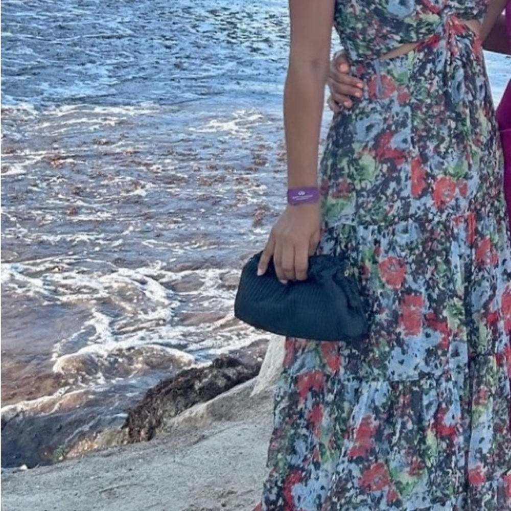 CING À SEPT Riki Tiered Floral Maxi Dress sz 6